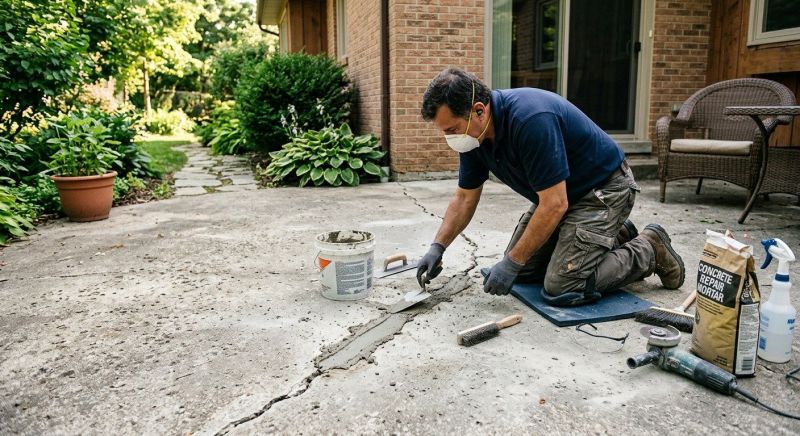 Concrete Porch Repair in West Des Moines, IA