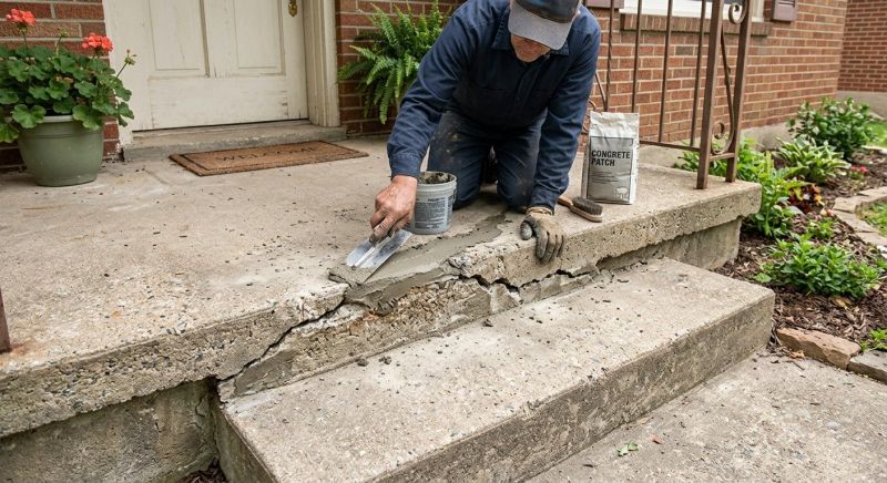 Porch Crack Repair in Des Moines, IA
