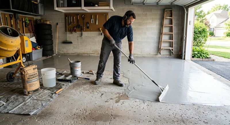 Garage Slab Resurfacing Service